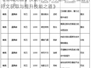 《猎魂觉醒》技能符文学习指南：全面解析符文获取与提升技能之道》