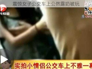 震惊女子公交车上公然露奶被玩