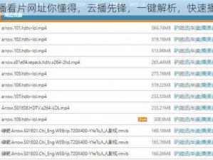 快播看片网址你懂得，云播先锋，一键解析，快速播放