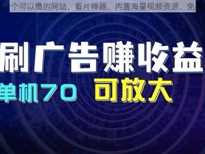 撸撸撸一个可以撸的网站，看片神器，内置海量视频资源，免费无广告