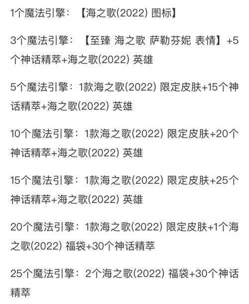 英雄联盟手游海之歌2022魔法引擎里程碑奖励攻略