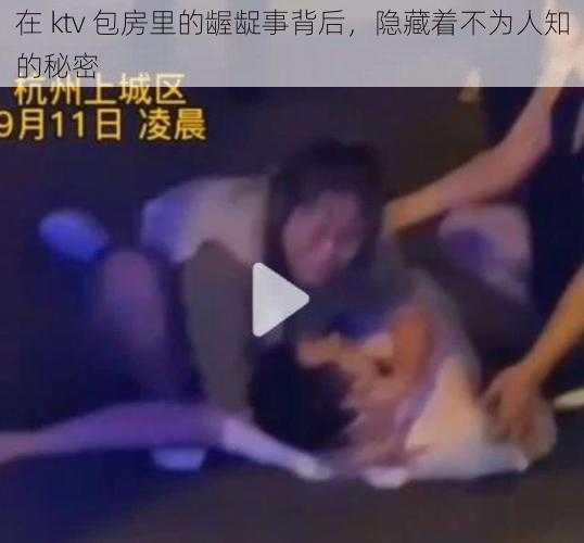 在 ktv 包房里的龌龊事背后，隐藏着不为人知的秘密