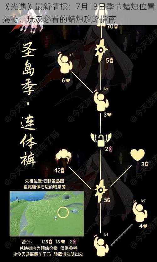 《光遇》最新情报：7月13日季节蜡烛位置揭秘，玩家必看的蜡烛攻略指南