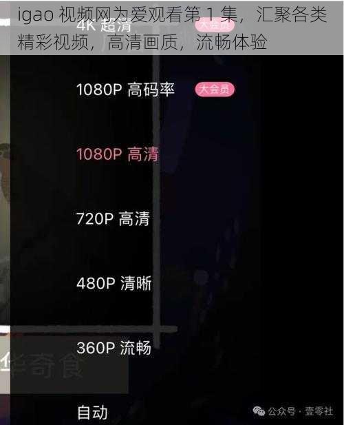 igao 视频网为爱观看第 1 集，汇聚各类精彩视频，高清画质，流畅体验