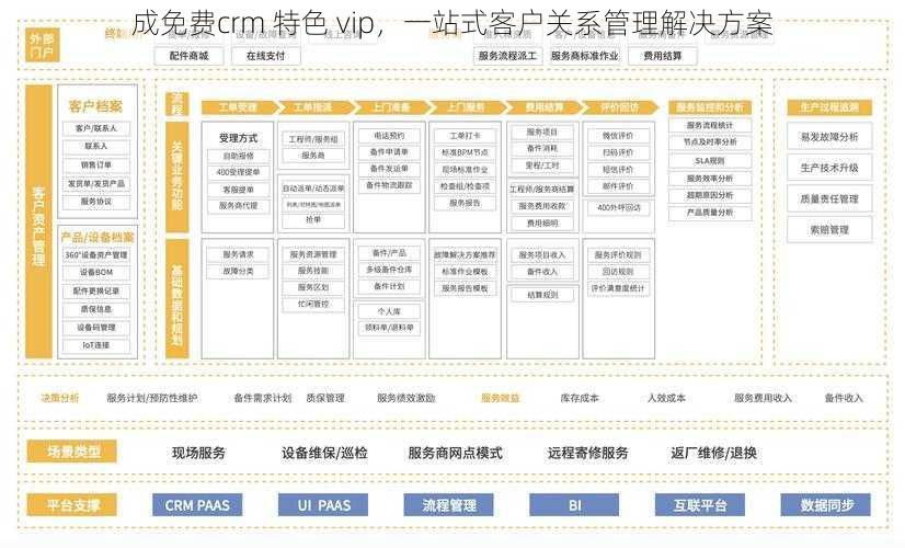 成免费crm 特色 vip，一站式客户关系管理解决方案