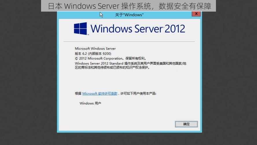 日本 Windows Server 操作系统，数据安全有保障