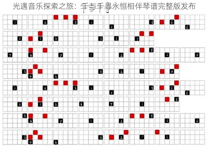 光遇音乐探索之旅：千与千寻永恒相伴琴谱完整版发布