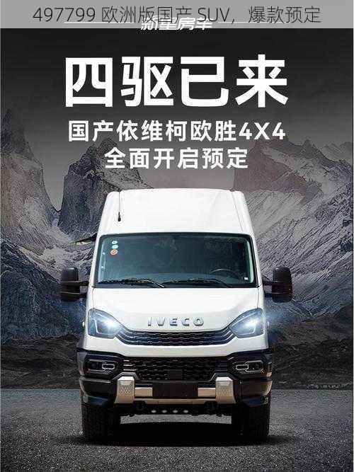 497799 欧洲版国产 SUV，爆款预定